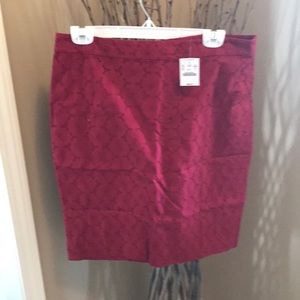 Lace pencil skirt